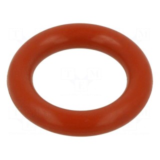 O-ring gasket | silicone | Thk: 5mm | Øint: 18mm | red | -60÷160°C