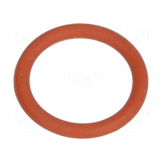 O-ring gasket | VMQ | Thk: 1.5mm | Øint: 10mm | M12 | red | -60÷250°C