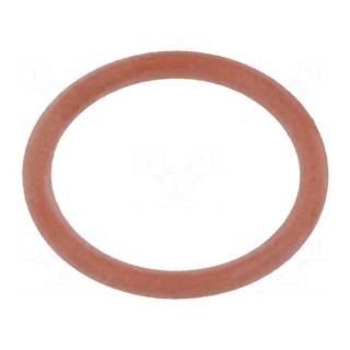 O-ring gasket | VMQ | Thk: 1.5mm | Øint: 12mm | M16 | red | -60÷250°C