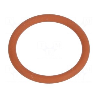 O-ring gasket | VMQ | Thk: 1.5mm | Øint: 12mm | PG9 | red | -60÷250°C