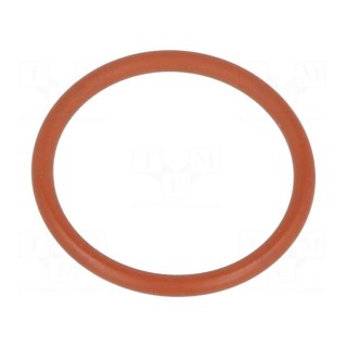 O-ring gasket | VMQ | Thk: 1.5mm | Øint: 16mm | PG11 | red | -60÷250°C
