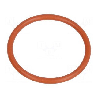 O-ring gasket | VMQ | Thk: 1.5mm | Øint: 18mm | PG16 | red | -60÷250°C