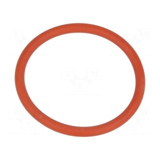 O-ring gasket | VMQ | Thk: 2mm | Øint: 22mm | M25 | red | -60÷250°C