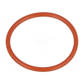 O-ring gasket | VMQ | Thk: 2mm | Øint: 26mm | PG21 | red | -60÷250°C