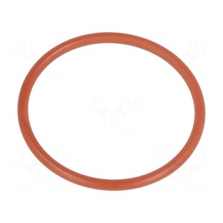 O-ring gasket | VMQ | Thk: 2mm | Øint: 29mm | M32 | red | -60÷250°C