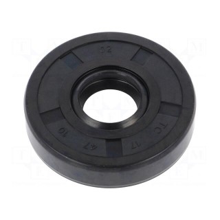 Oil seal | NBR rubber | Thk: 10mm | -40÷100°C | Shore hardness: 70