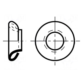 Sealing rings | Øint: 8mm | Øout: 11mm | -56÷120°C | H: 3.5mm | Thread: M8