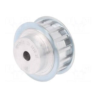 Belt pulley | AT10 | W: 16mm | whell width: 31mm | Ø: 45.9mm | aluminium