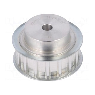 Belt pulley | AT10 | W: 16mm | whell width: 31mm | Ø: 49.05mm | aluminium
