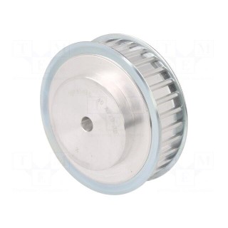 Belt pulley | AT10 | W: 25mm | whell width: 40mm | Ø: 100mm | aluminium