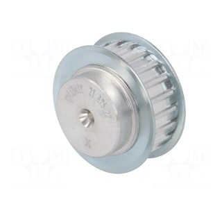 Belt pulley | AT5 | W: 10mm | whell width: 21mm | Ø: 33.85mm | aluminium