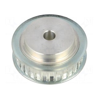 Belt pulley | AT5 | W: 10mm | whell width: 21mm | Ø: 46.55mm | aluminium