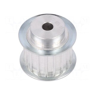 Belt pulley | AT5 | W: 16mm | whell width: 27mm | Ø: 27.4mm | aluminium