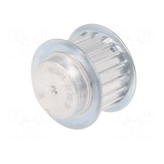 Belt pulley | AT5 | W: 16mm | whell width: 27mm | Ø: 30.6mm | aluminium