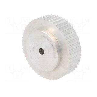 Belt pulley | AT5 | W: 16mm | whell width: 27mm | Ø: 75.15mm | aluminium