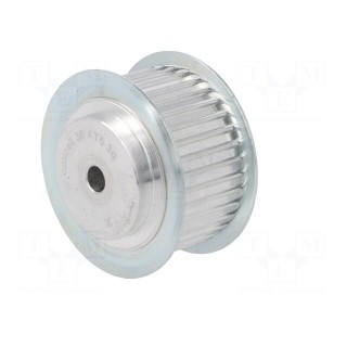 Belt pulley | AT5 | W: 25mm | whell width: 36mm | Ø: 56.05mm | aluminium