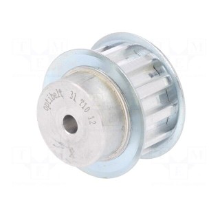 Belt pulley | T10 | W: 16mm | whell width: 31mm | Ø: 36.35mm | aluminium