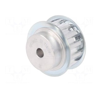 Belt pulley | T10 | W: 16mm | whell width: 31mm | Ø: 42.7mm | aluminium
