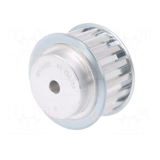 Belt pulley | T10 | W: 25mm | whell width: 40mm | Ø: 55.45mm | aluminium