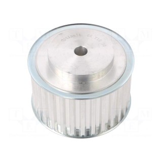 Belt pulley | T10 | W: 50mm | whell width: 66mm | Ø: 93.65mm | aluminium