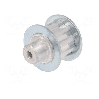 Belt pulley | T5 | W: 10mm | whell width: 21mm | Ø: 15.05mm | aluminium