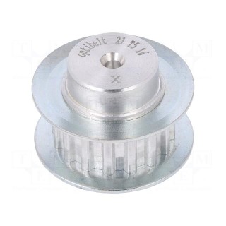 Belt pulley | T5 | W: 10mm | whell width: 21mm | Ø: 24.6mm | aluminium