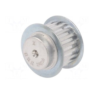 Belt pulley | T5 | W: 16mm | whell width: 27mm | Ø: 29.4mm | aluminium