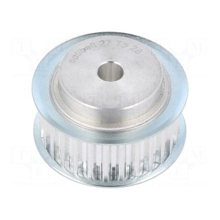 Belt pulley | T5 | W: 16mm | whell width: 27mm | Ø: 43.75mm | aluminium