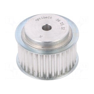 Belt pulley | T5 | W: 25mm | whell width: 36mm | Ø: 50.1mm | aluminium