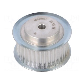 Belt pulley | T5 | W: 25mm | whell width: 36mm | Ø: 56.45mm | aluminium