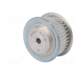 Belt pulley | T5 | W: 25mm | whell width: 36mm | Ø: 56.45mm | aluminium