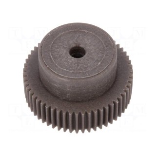 Spur gear | whell width: 16mm | Ø: 28.5mm | Number of teeth: 55 | ZCL
