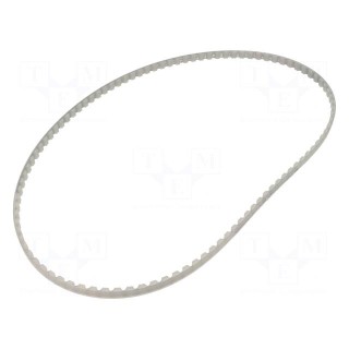 Timing belt | AT10 | W: 10mm | H: 5mm | Lw: 1000mm | Tooth height: 2.5mm