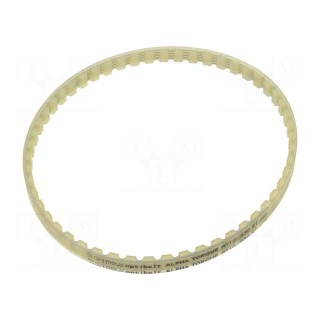 Timing belt | AT10 | W: 10mm | H: 5mm | Lw: 530mm | Tooth height: 2.5mm