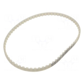 Timing belt | AT10 | W: 10mm | H: 5mm | Lw: 660mm | Tooth height: 2.5mm