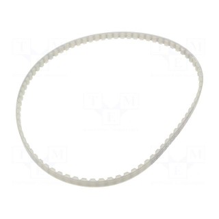 Timing belt | AT10 | W: 12mm | H: 5mm | Lw: 800mm | Tooth height: 2.5mm