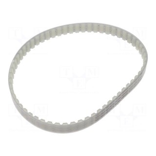 Timing belt | AT10 | W: 16mm | H: 5mm | Lw: 610mm | Tooth height: 2.5mm