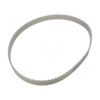 Timing belt | AT10 | W: 25mm | H: 5mm | Lw: 1000mm | Tooth height: 2.5mm
