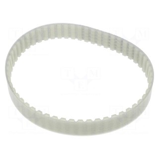 Timing belt | AT10 | W: 5mm | H: 5mm | Lw: 560mm | Tooth height: 2.5mm
