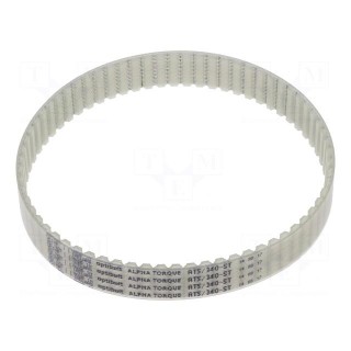 Timing belt | AT5 | W: 16mm | H: 2.7mm | Lw: 340mm | Tooth height: 1.2mm