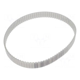 Timing belt | AT5 | W: 16mm | H: 2.7mm | Lw: 455mm | Tooth height: 1.2mm