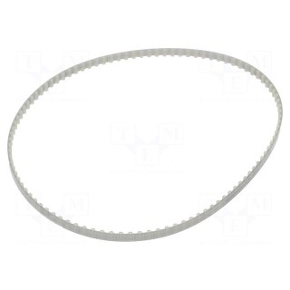 Timing belt | T10 | W: 10mm | H: 4.5mm | Lw: 1010mm | Tooth height: 2.5mm
