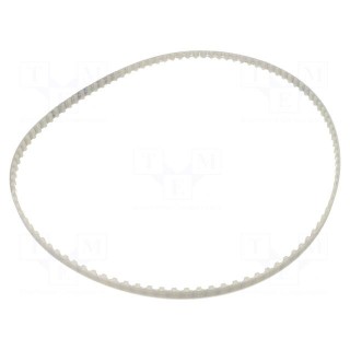 Timing belt | T10 | W: 10mm | H: 4.5mm | Lw: 1050mm | Tooth height: 2.5mm