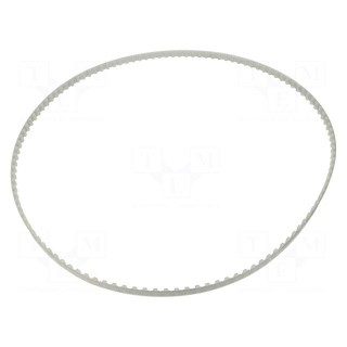 Timing belt | T10 | W: 10mm | H: 4.5mm | Lw: 1200mm | Tooth height: 2.5mm