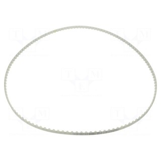 Timing belt | T10 | W: 10mm | H: 4.5mm | Lw: 1250mm | Tooth height: 2.5mm