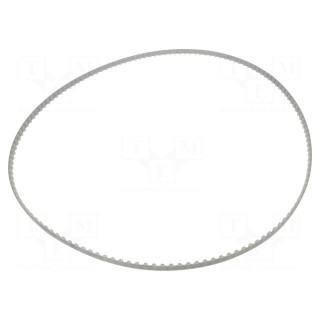 Timing belt | T10 | W: 10mm | H: 4.5mm | Lw: 1400mm | Tooth height: 2.5mm