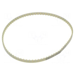 Timing belt | T10 | W: 10mm | H: 4.5mm | Lw: 800mm | Tooth height: 2.5mm