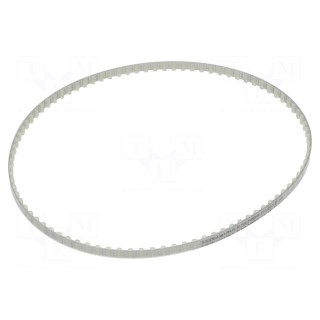 Timing belt | T10 | W: 10mm | H: 4.5mm | Lw: 900mm | Tooth height: 2.5mm