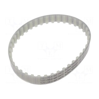 Timing belt | T10 | W: 16mm | H: 4.5mm | Lw: 400mm | Tooth height: 2.5mm