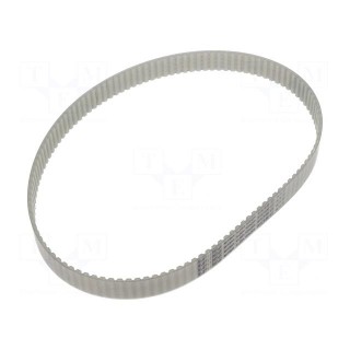 Timing belt | T10 | W: 16mm | H: 4.5mm | Lw: 500mm | Tooth height: 2.5mm